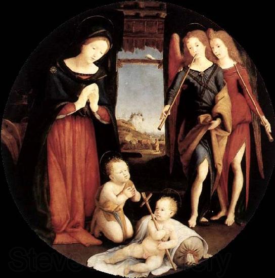 Piero di Cosimo The Adoration of the Christ Child Norge oil painting art